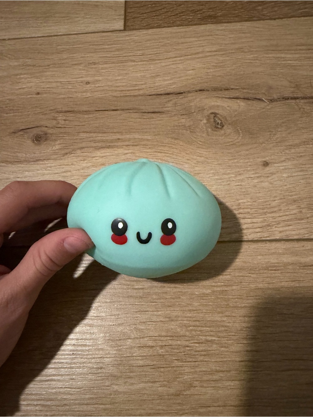 Teal RMS Dumpling Squishy Toy for Kids - Soft Sensory Stress Relief